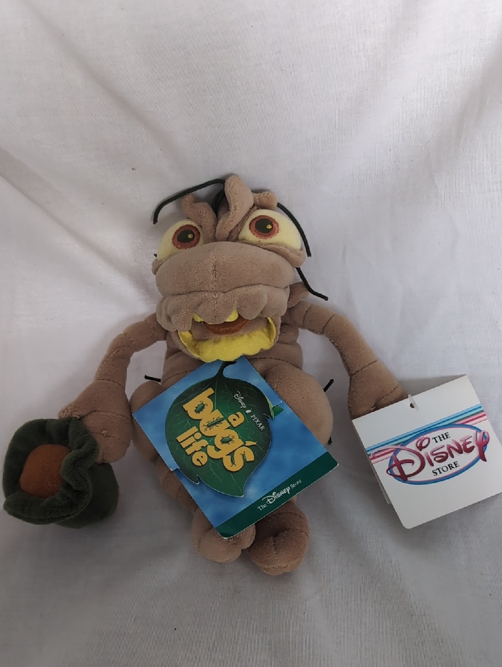 Disney A Bug's Life P. T. Flea 8" Plush Toy, Mini Bean Bag